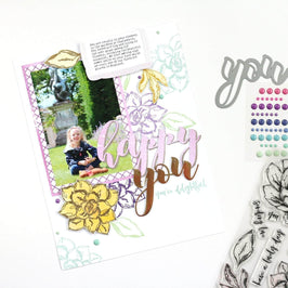 Part A-Glitz Art Craft Co.,LTD Dies Inked Flora Die Set