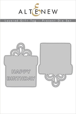 Part A-Glitz Art Craft Co.,LTD Dies Layered Gift Tag - Present Die Set