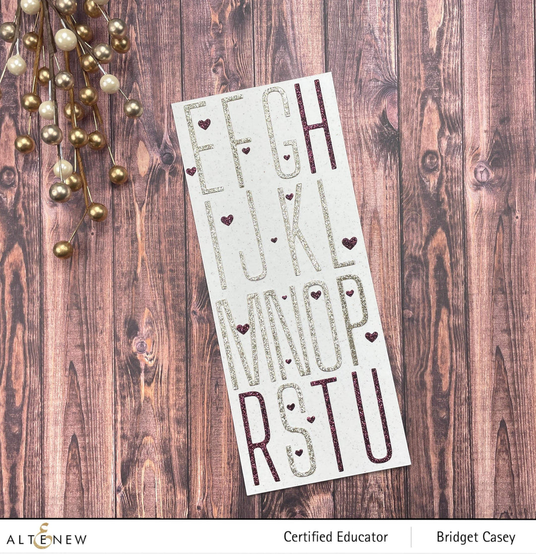 Part A-Glitz Art Craft Co.,LTD Dies Mighty Alphabet Die Set