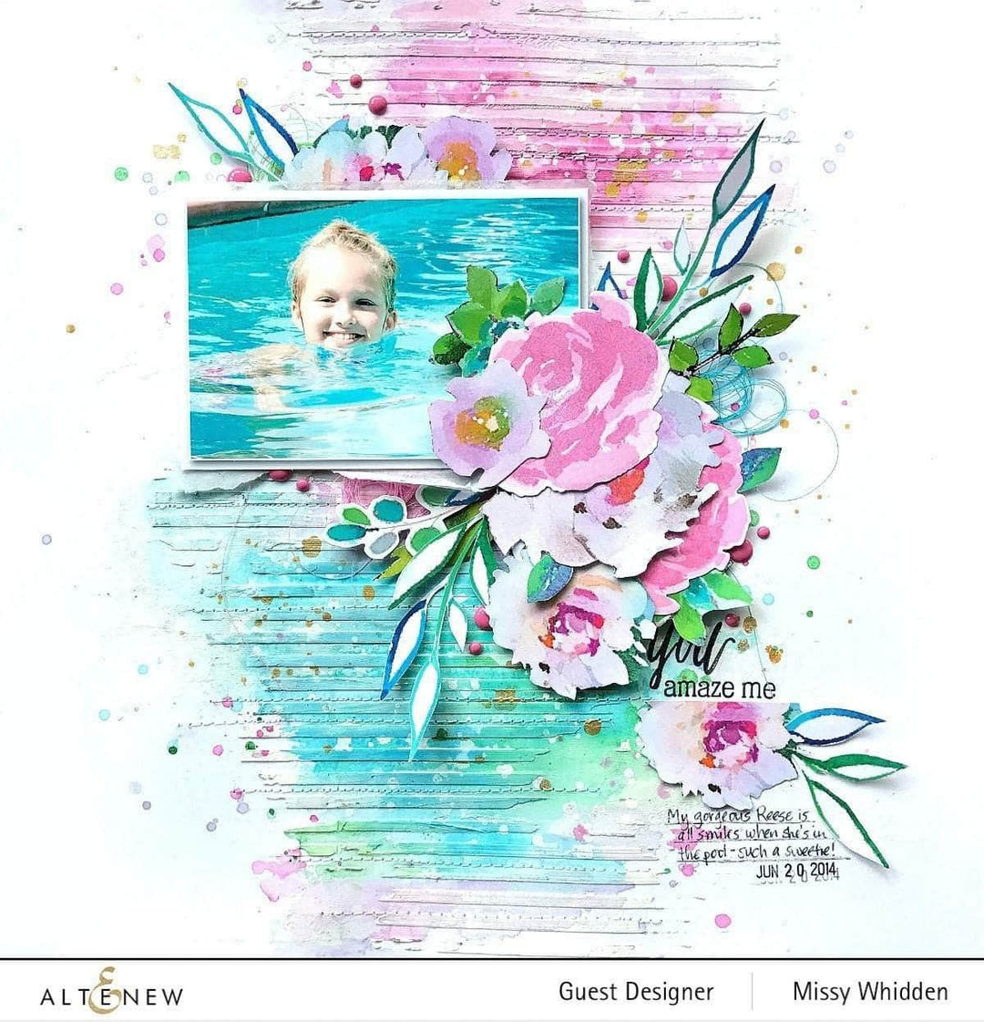 Part A-Glitz Art Craft Co.,LTD Dies Z - Painted Rose Die Set