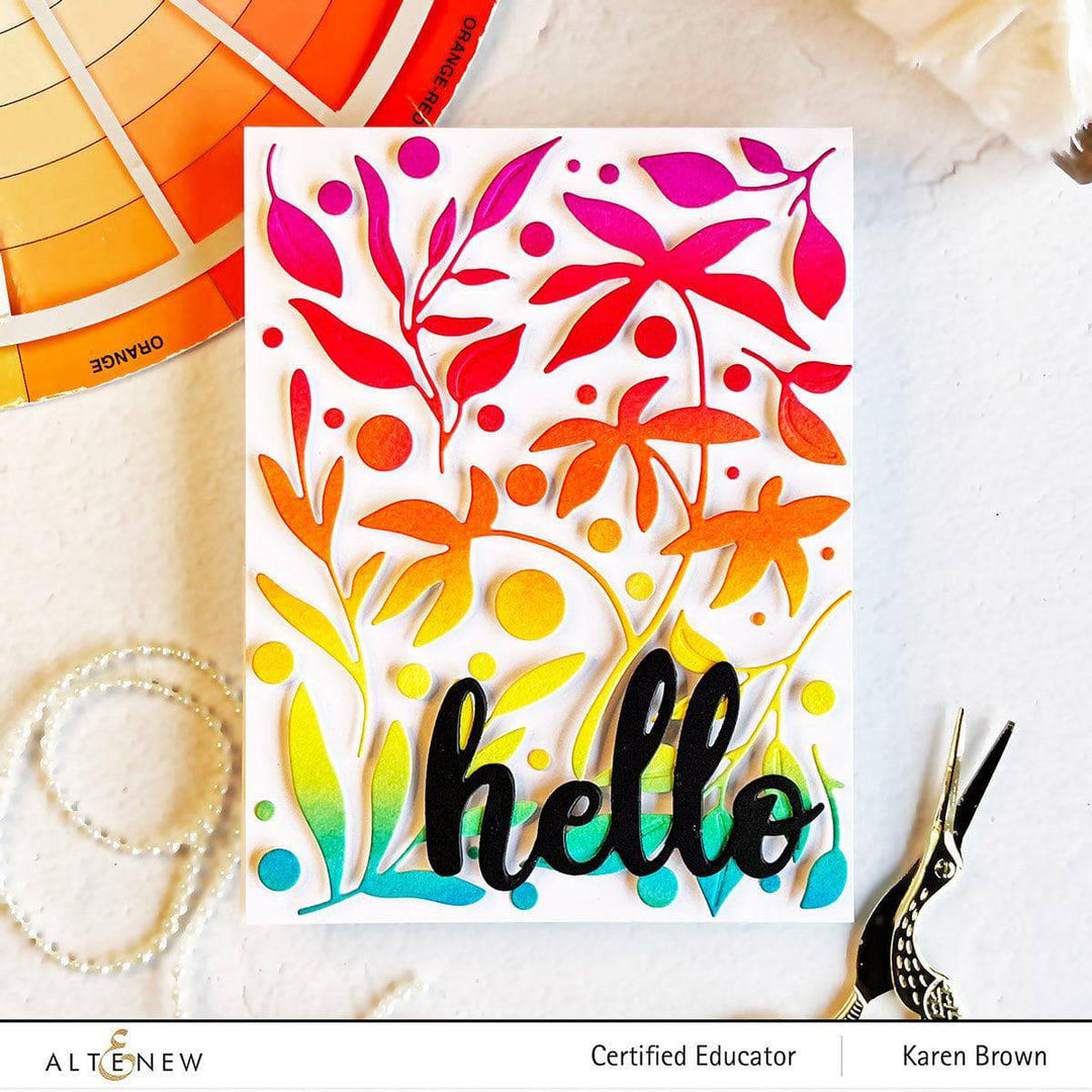 Part A-Glitz Art Craft Co.,LTD Dies Zero-Waste Leaf Pattern Die