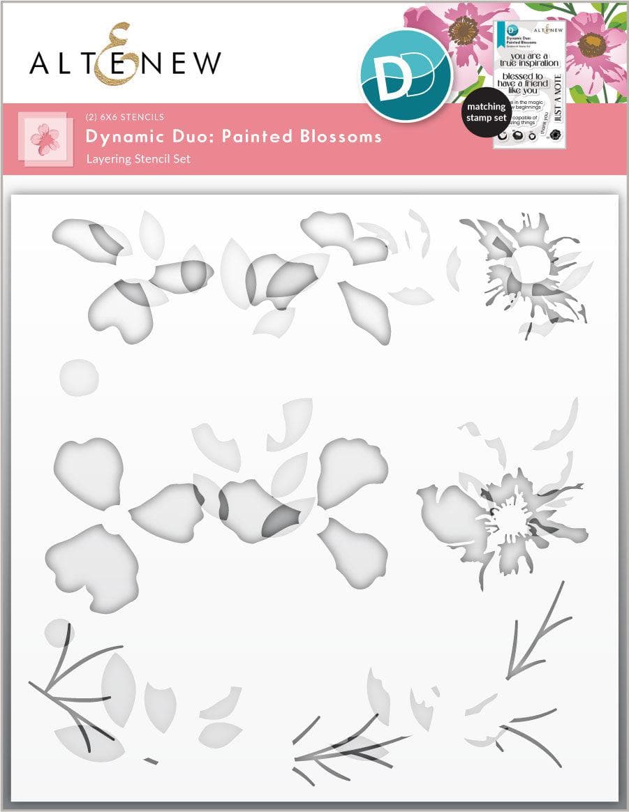 Dynamic Duo: Painted Blossoms & Add-on Die Bundle