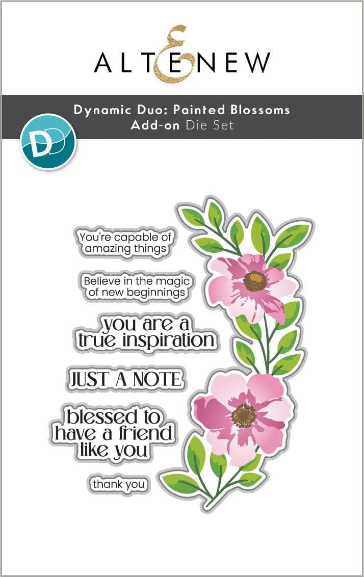 Dynamic Duo: Painted Blossoms & Add-on Die Bundle