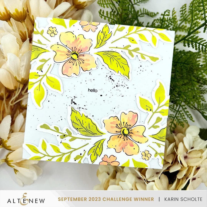 Dynamic Duo: Painted Floral Swag