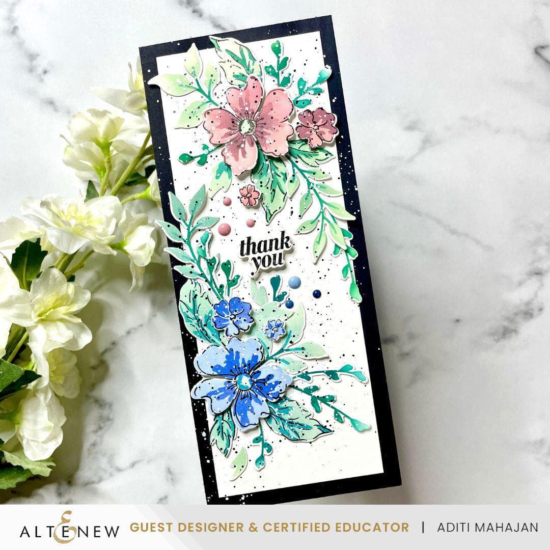Dynamic Duo: Painted Floral Swag