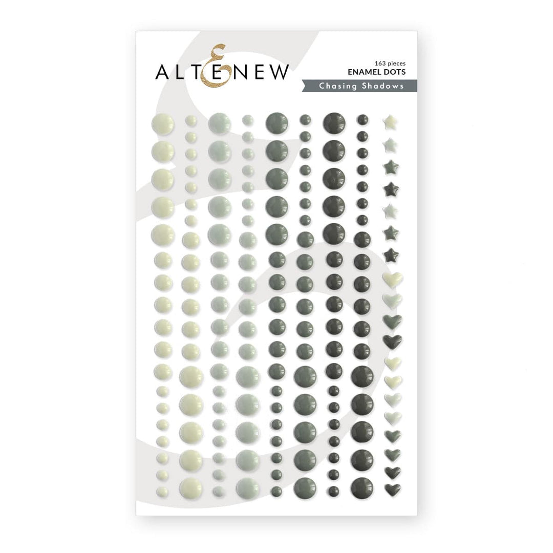 Chasing Shadows Enamel Dots