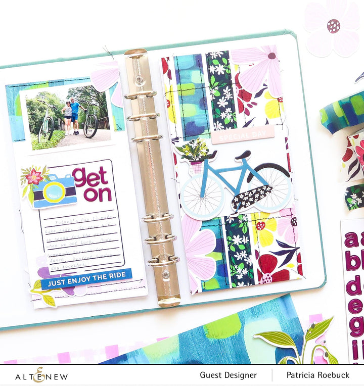Chinesecrafts Embellishments Enjoy the Ride Chipboard Alphas
