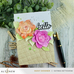 Frosted Foliage Enamel Dots