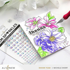Iridescent Crystals Gem Sparkles