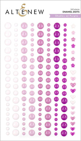 Chinesecrafts Embellishments Shades of Purple Enamel Dots