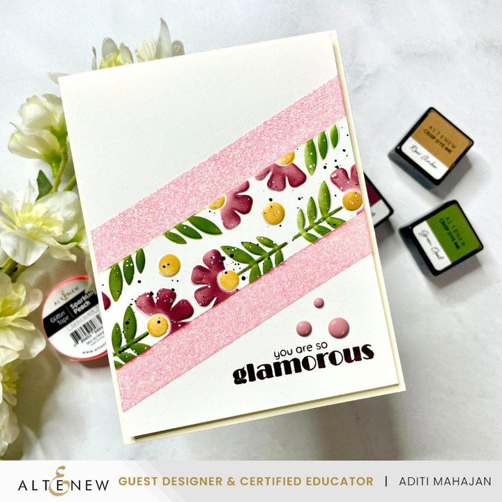 Sparkling Peach Glitter Tape
