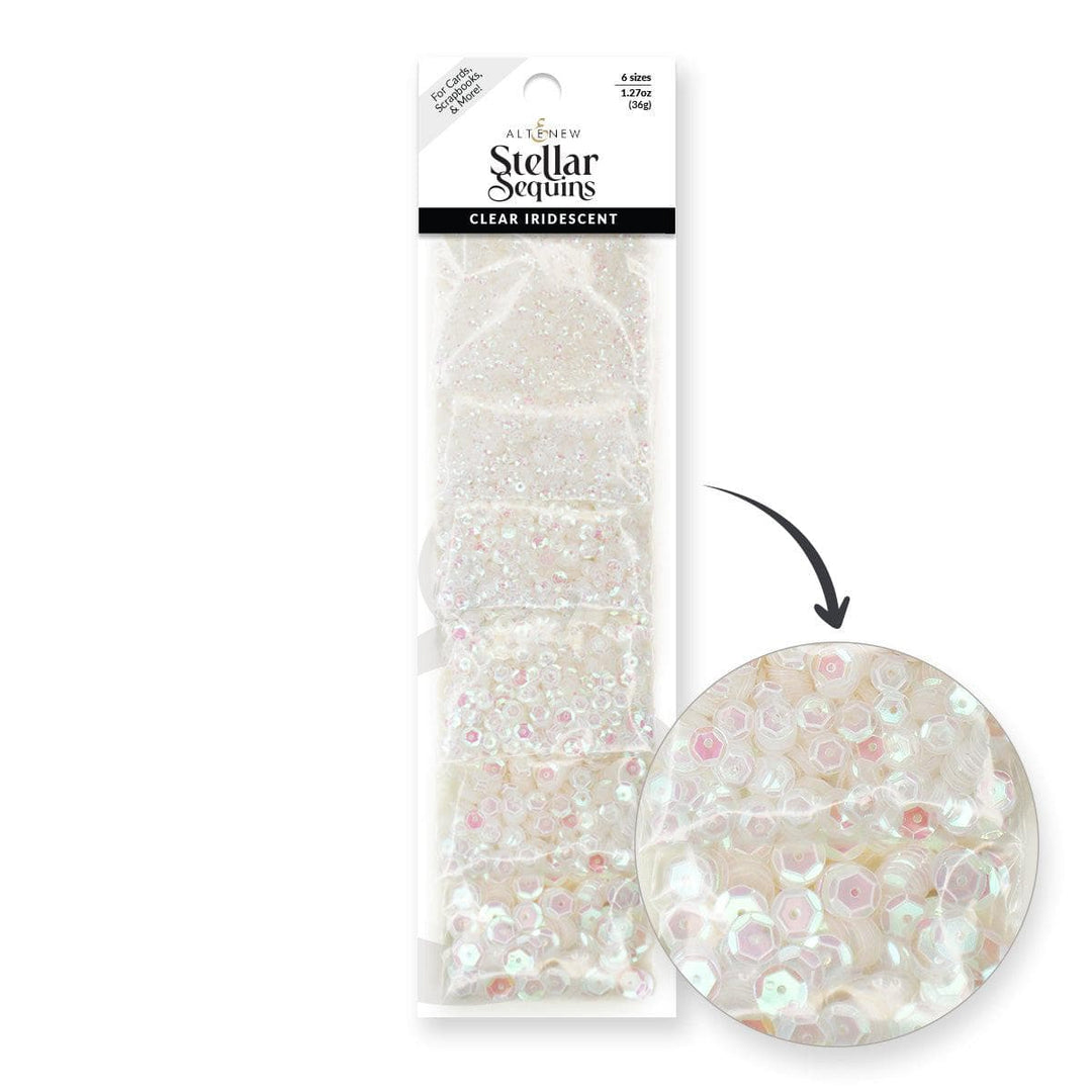 Stellar Sequins - Clear Iridescent