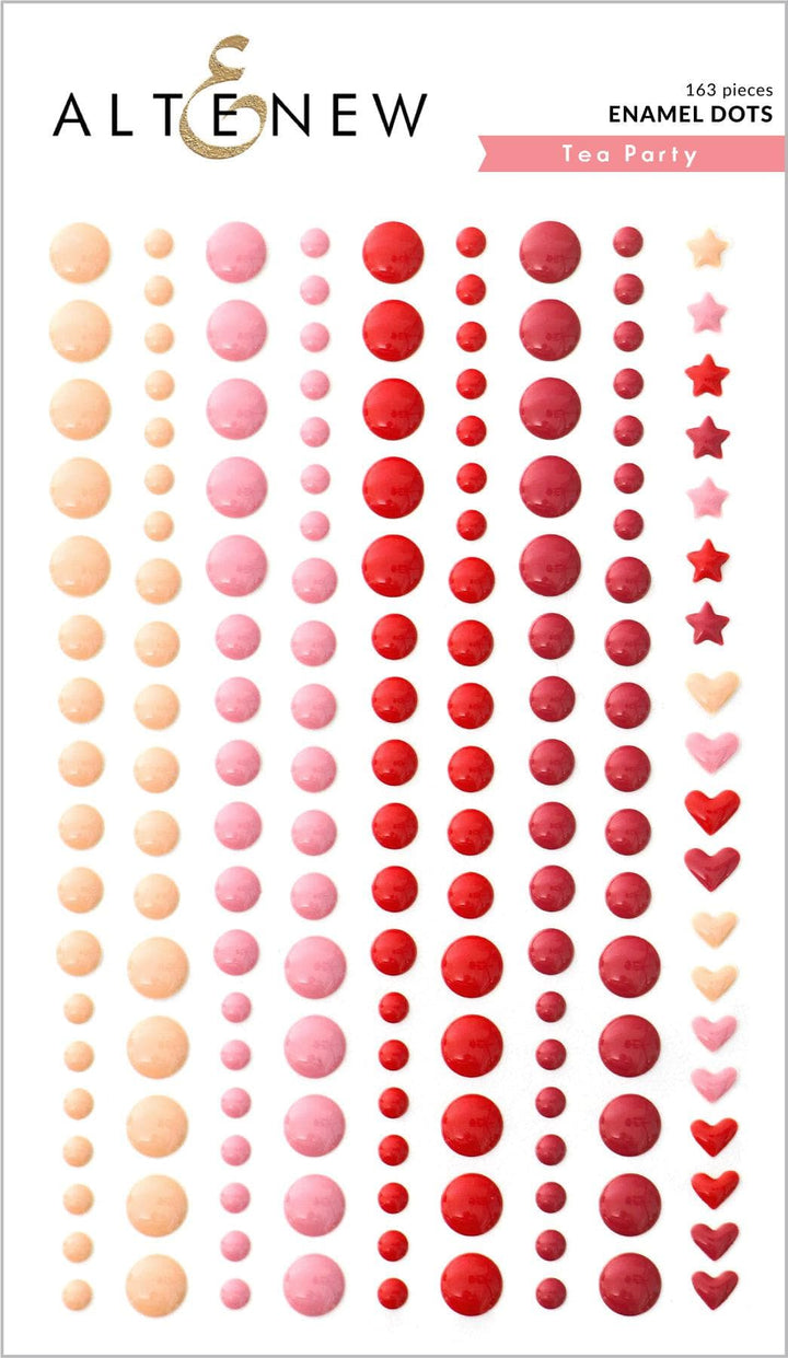 Chinesecrafts Embellishments Tea Party Enamel Dots