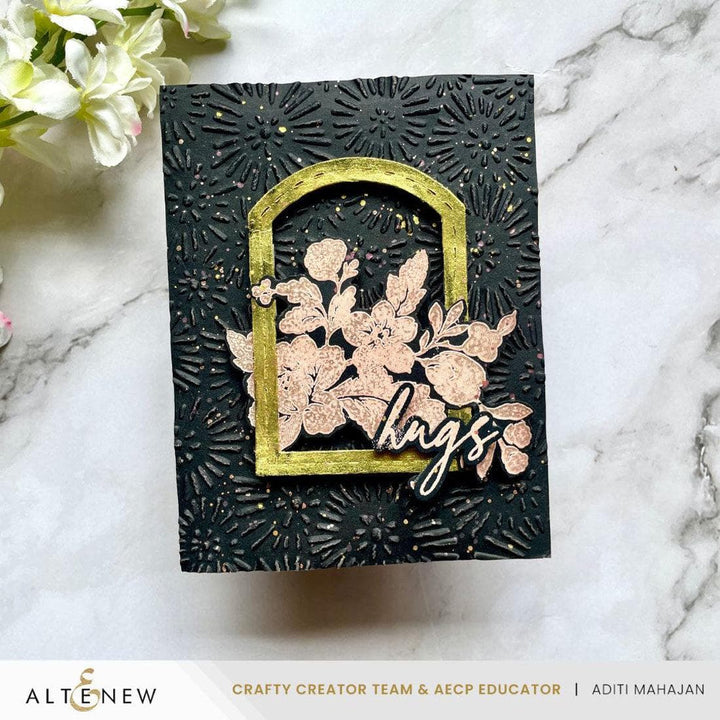 Batik Blooms 3D Embossing Folder