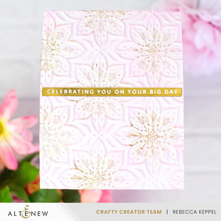 Blooming Doily Charm 3D Embossing Folder
