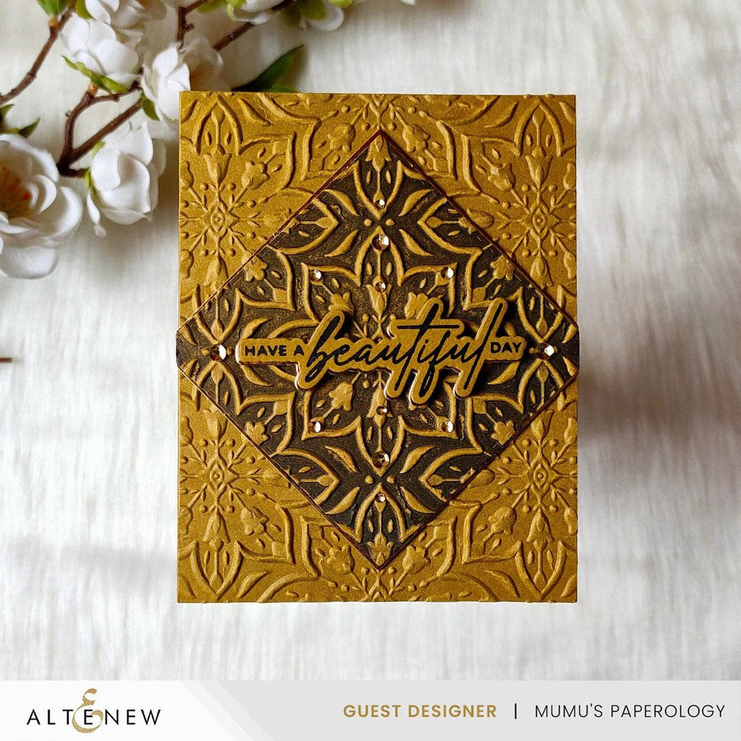 Blooming Doily Charm 3D Embossing Folder