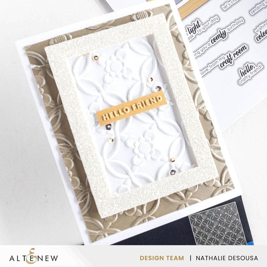 Botanical Rails 3D Embossing Folder