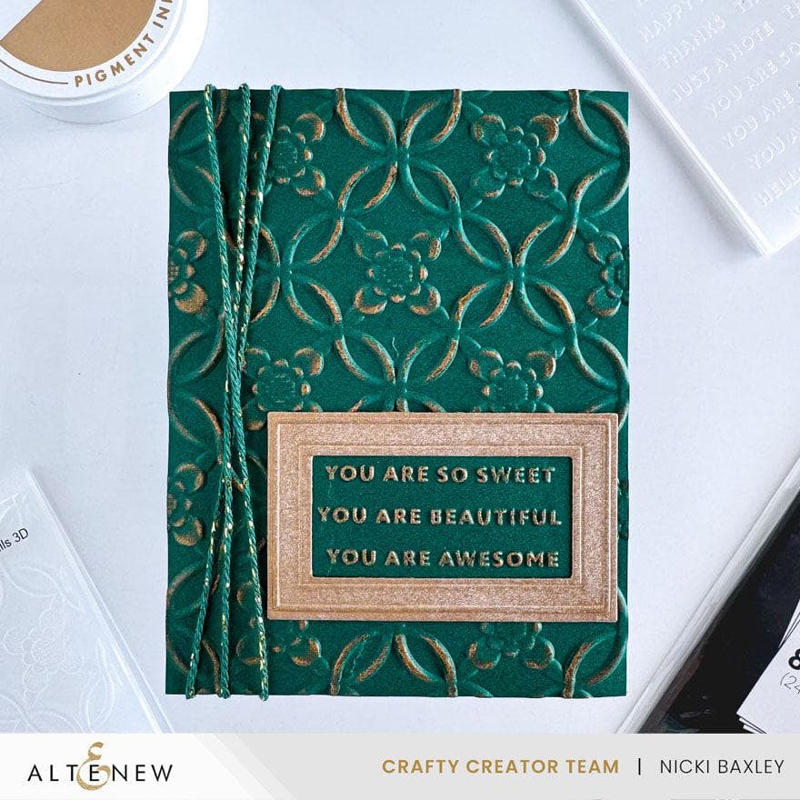 Botanical Rails 3D Embossing Folder