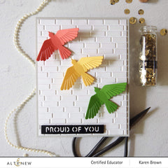 Part A-Glitz Art Craft Co.,LTD Embossing Folder Brick Wall 3D Embossing Folder