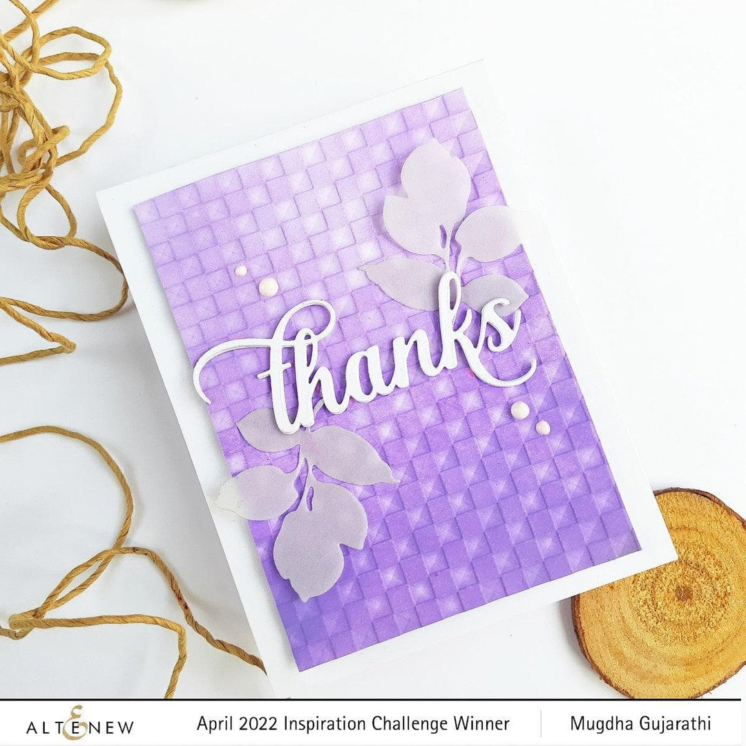 Part A-Glitz Art Craft Co.,LTD Embossing Folder Checkered Squares 3D Embossing Folder