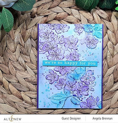 Part A-Glitz Art Craft Co.,LTD Embossing Folder Cherry Plum Blossom 3D Embossing Folder