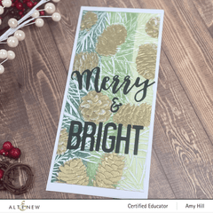 Part A-Glitz Art Craft Co.,LTD Embossing Folder Classic Pinecones Slim 3D Embossing Folder