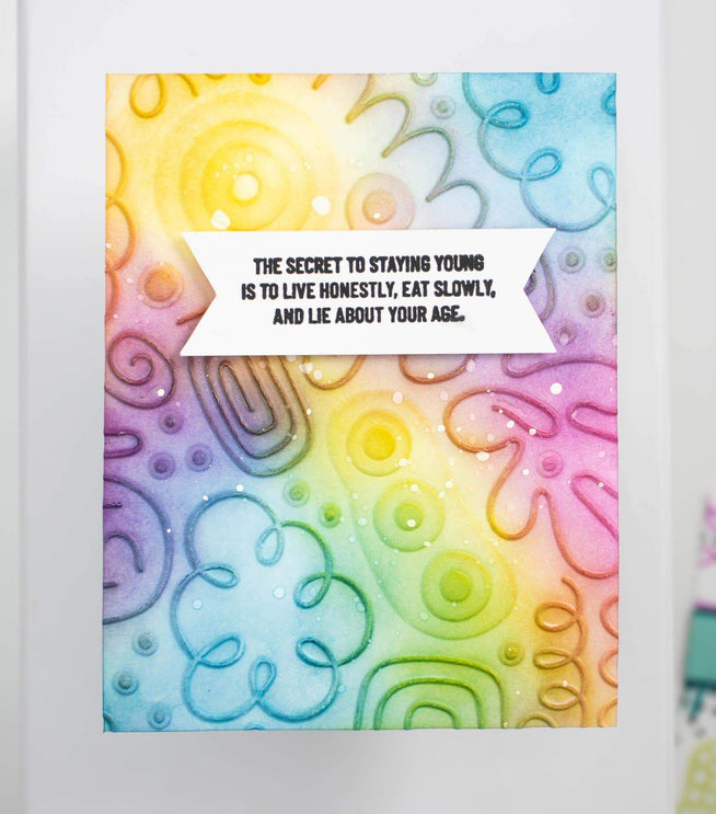 Part A-Glitz Art Craft Co.,LTD Embossing Folder Cool Doodles 3D Embossing Folder