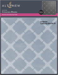Crisscross Blooms 3D Embossing Folder