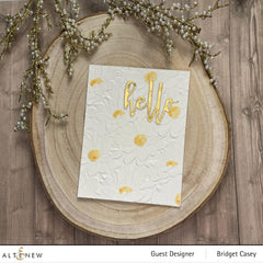 Part A-Glitz Art Craft Co.,LTD Embossing Folder Daisy Bed 3D Embossing Folder