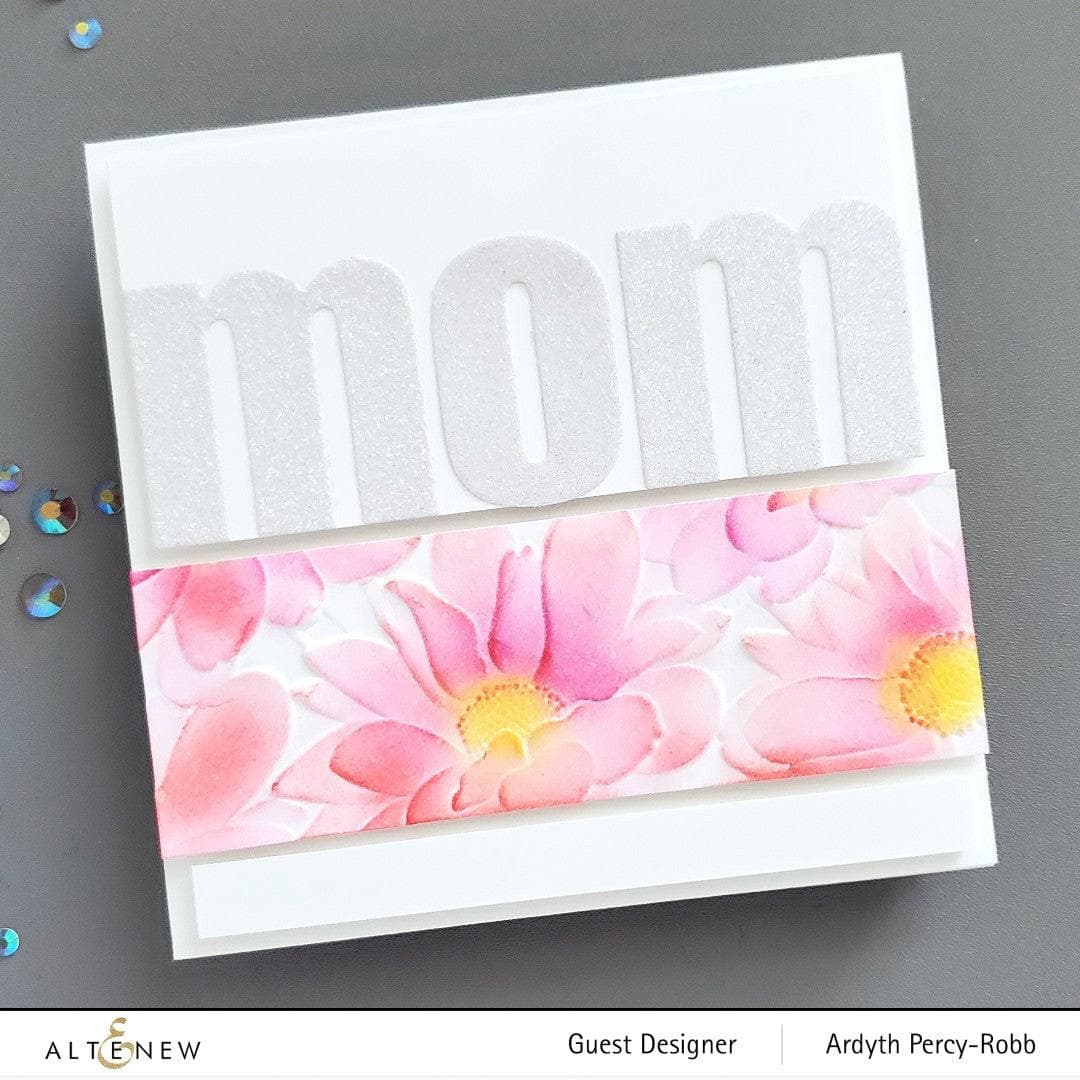 Part A-Glitz Art Craft Co.,LTD Embossing Folder Daisy Bed 3D Embossing Folder