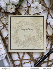 Part A-Glitz Art Craft Co.,LTD Embossing Folder Delightful Frame 3D Embossing Folder