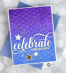 Part A-Glitz Art Craft Co.,LTD Embossing Folder Diamond Stars 3D Embossing Folder