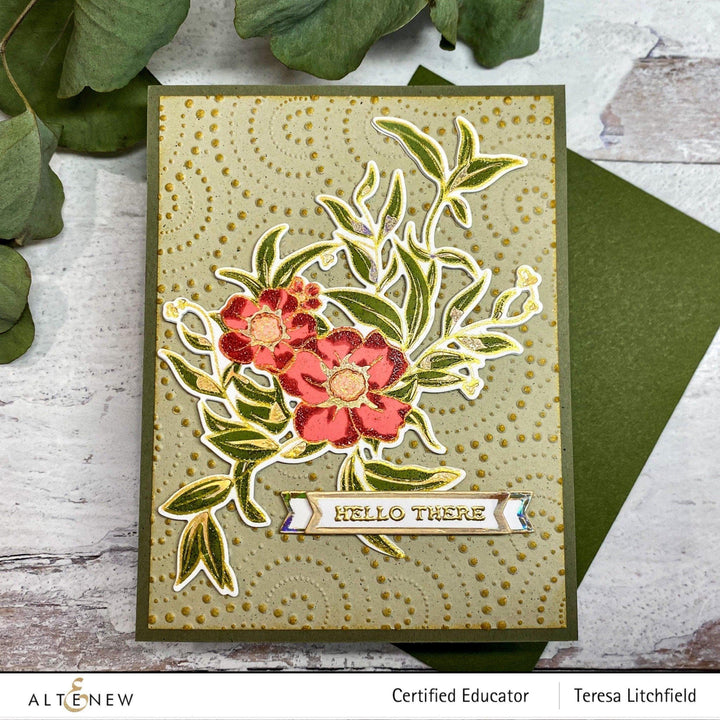 Part A-Glitz Art Craft Co.,LTD Embossing Folder Dotty Circles 3D Embossing Folder