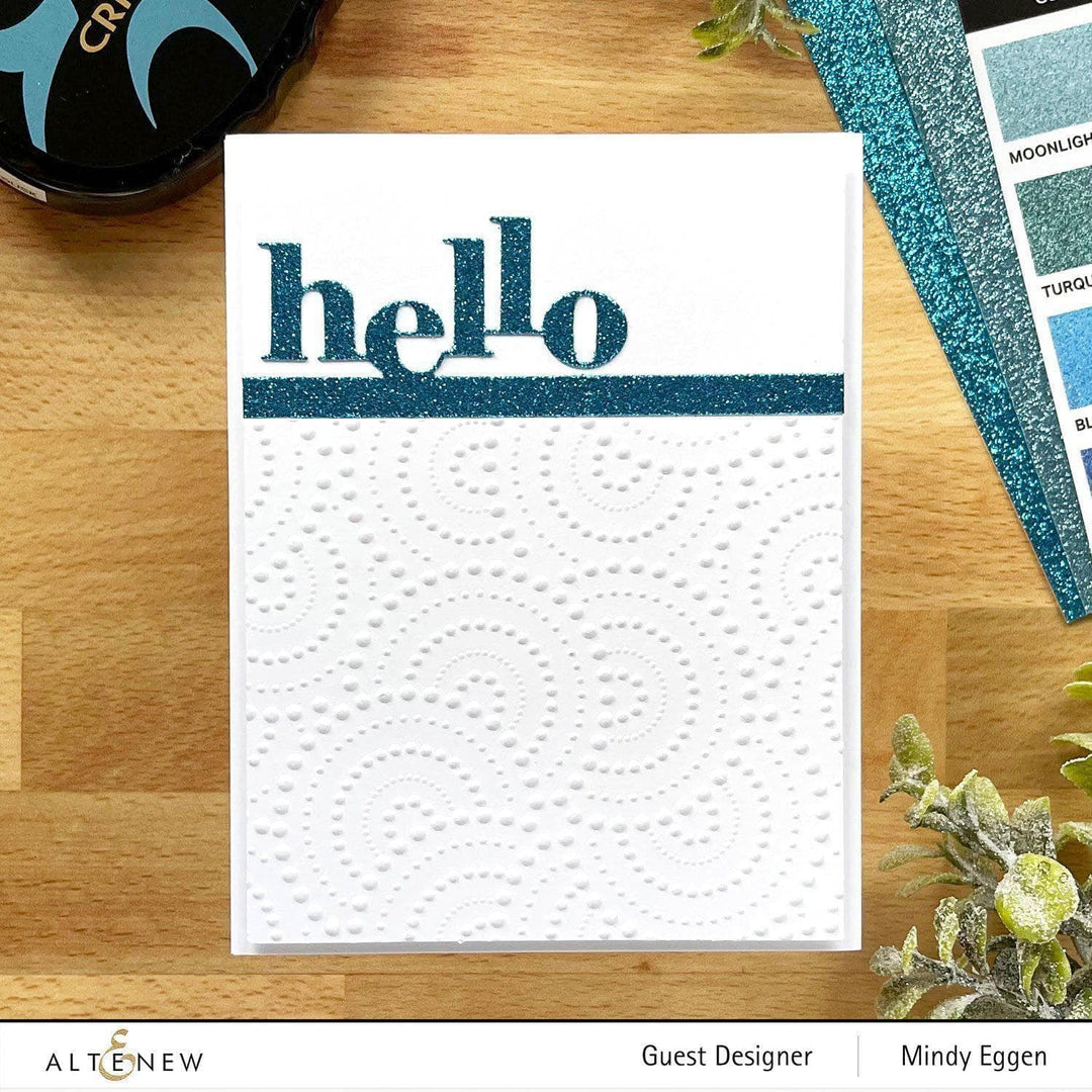 Part A-Glitz Art Craft Co.,LTD Embossing Folder Dotty Circles 3D Embossing Folder