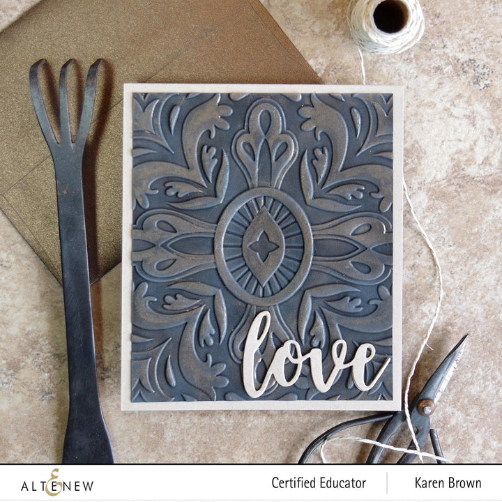 Part A-Glitz Art Craft Co.,LTD Embossing Folder Fantasy Emblem 3D Embossing Folder