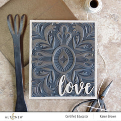 Part A-Glitz Art Craft Co.,LTD Embossing Folder Fantasy Emblem 3D Embossing Folder
