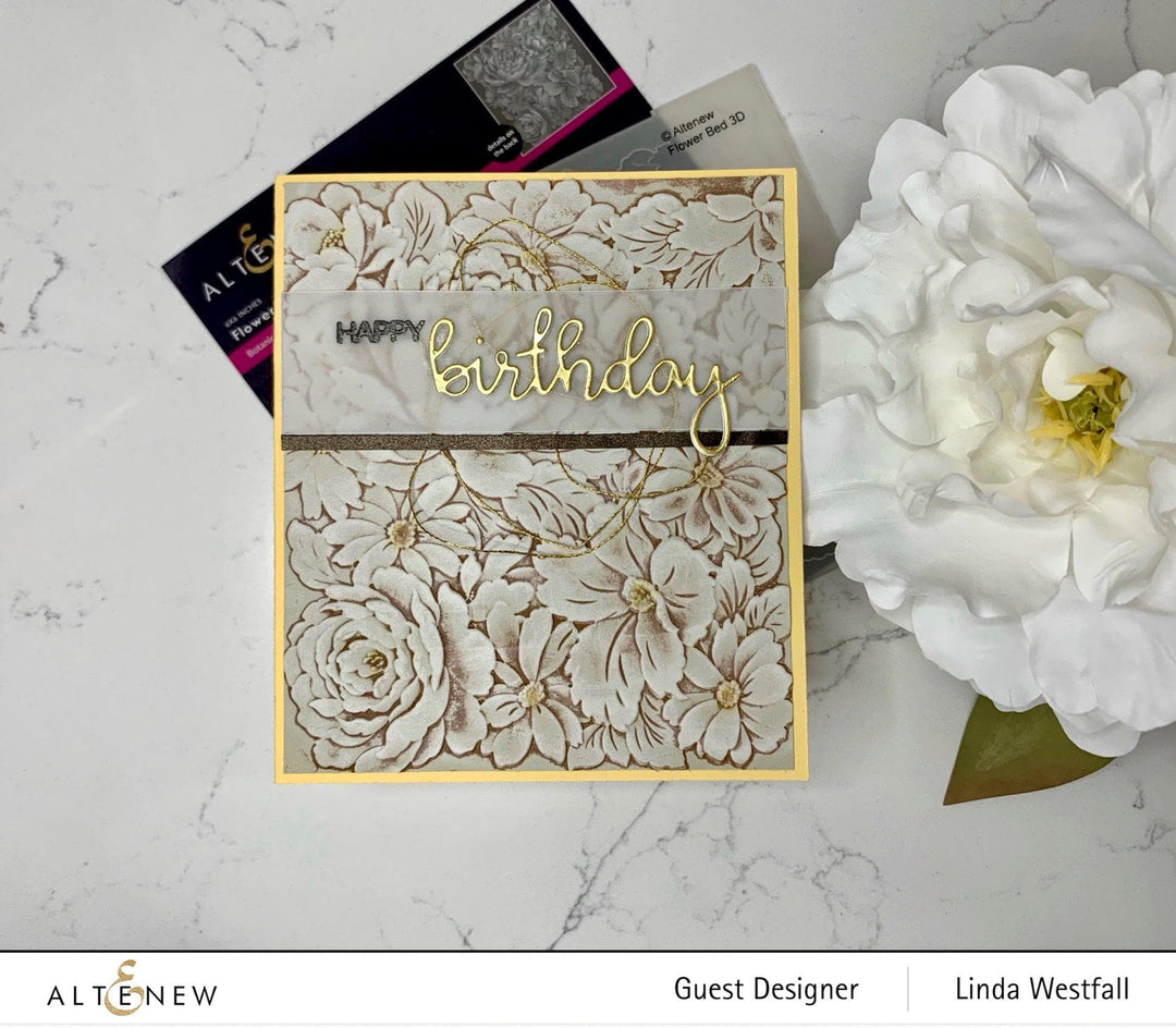 Part A-Glitz Art Craft Co.,LTD Embossing Folder Flower Bed 3D Embossing Folder