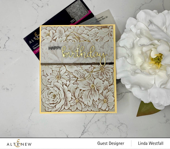 Part A-Glitz Art Craft Co.,LTD Embossing Folder Flower Bed 3D Embossing Folder
