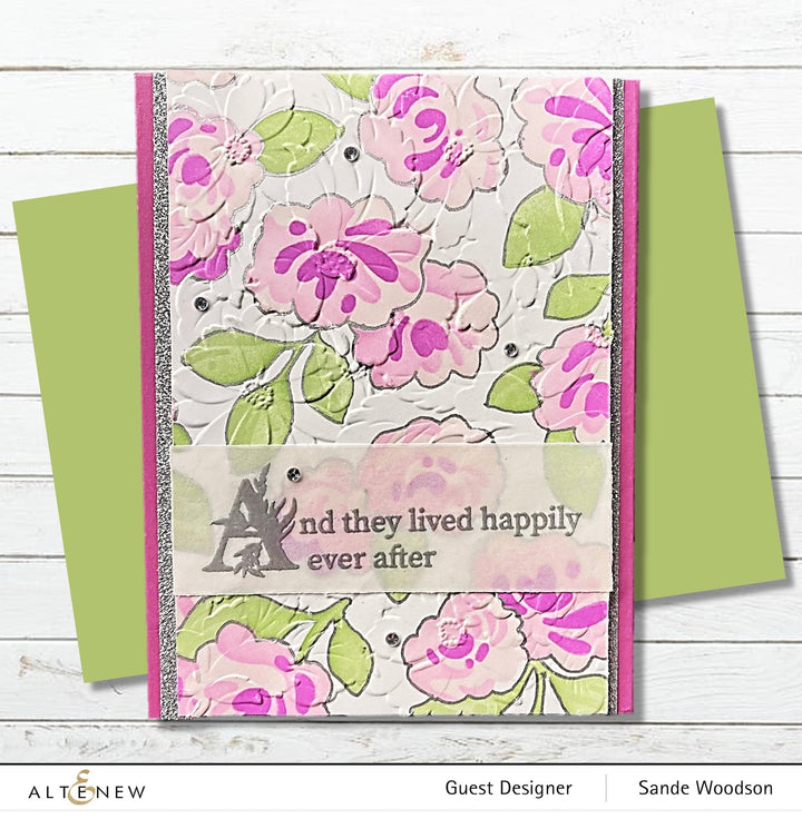 Part A-Glitz Art Craft Co.,LTD Embossing Folder Flower Bed 3D Embossing Folder