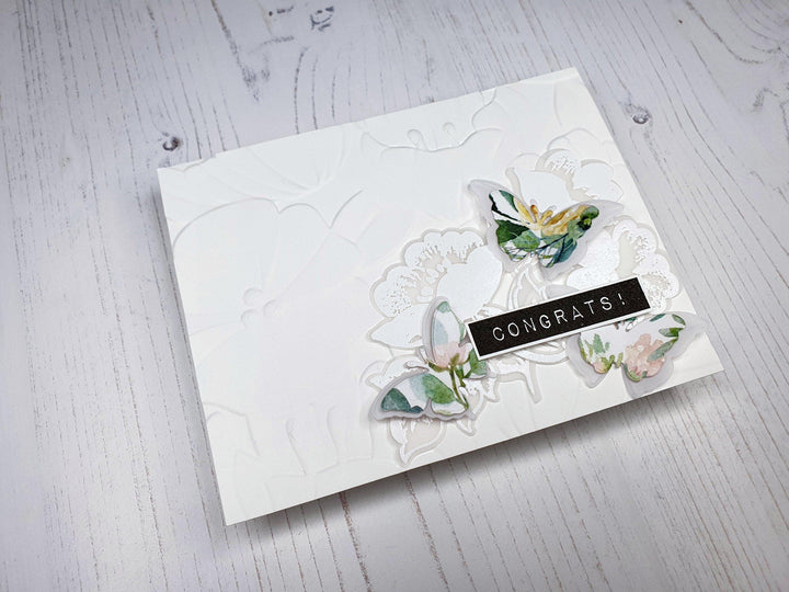 Part A-Glitz Art Craft Co.,LTD Embossing Folder Flowers & Leaves 3D Embossing Folder