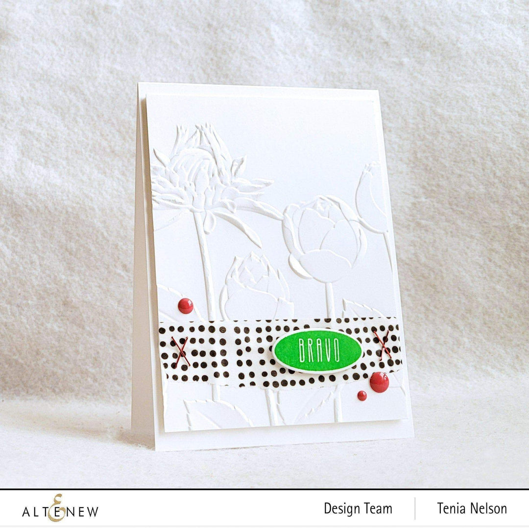 Part A-Glitz Art Craft Co.,LTD Embossing Folder Flowery Field 3D Embossing Folder