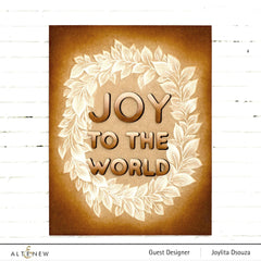 Part A-Glitz Art Craft Co.,LTD Embossing Folder Flowing Wreath 3D Embossing Folder