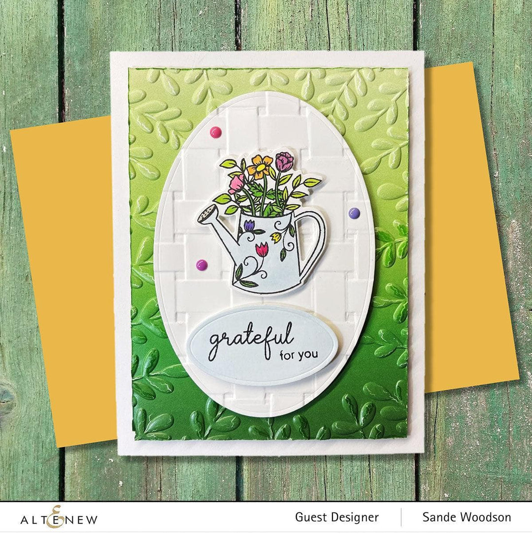 Part A-Glitz Art Craft Co.,LTD Embossing Folder Frame of Leaves 3D Embossing Folder