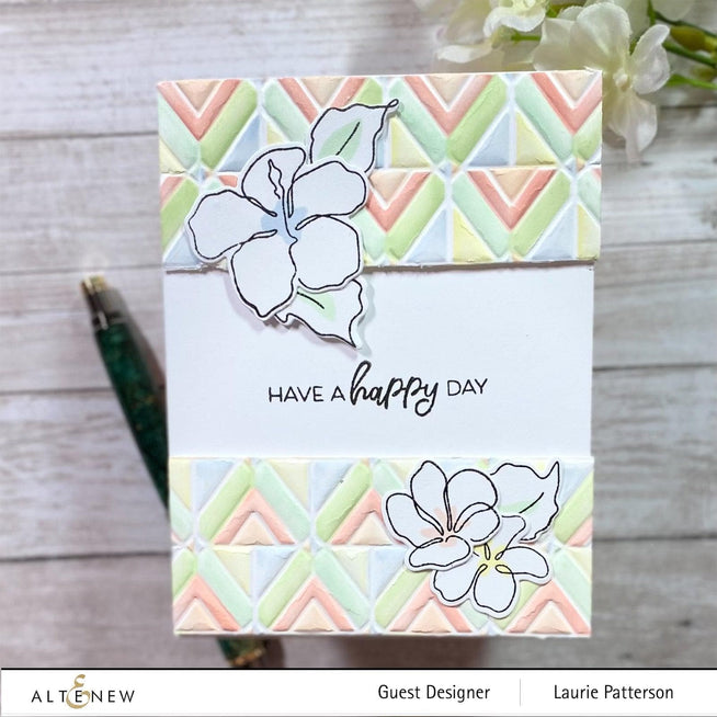 Part A-Glitz Art Craft Co.,LTD Embossing Folder Geo Triangles 3D Embossing Folder
