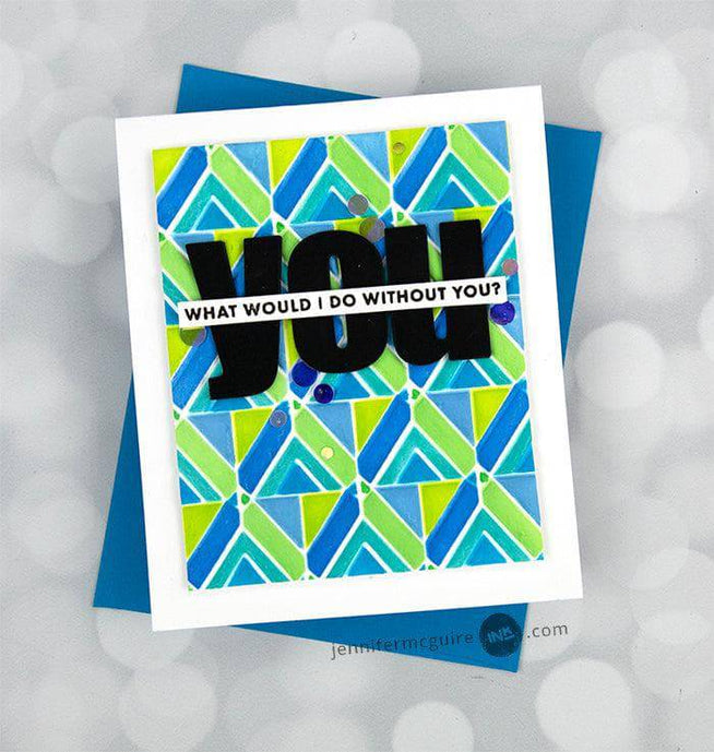 Part A-Glitz Art Craft Co.,LTD Embossing Folder Geo Triangles 3D Embossing Folder