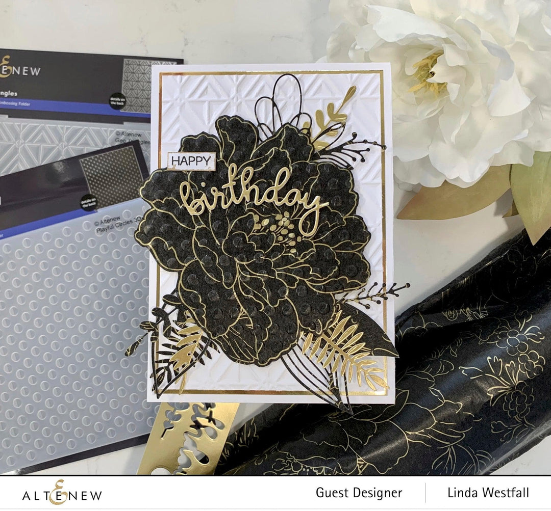 Part A-Glitz Art Craft Co.,LTD Embossing Folder Geo Triangles 3D Embossing Folder
