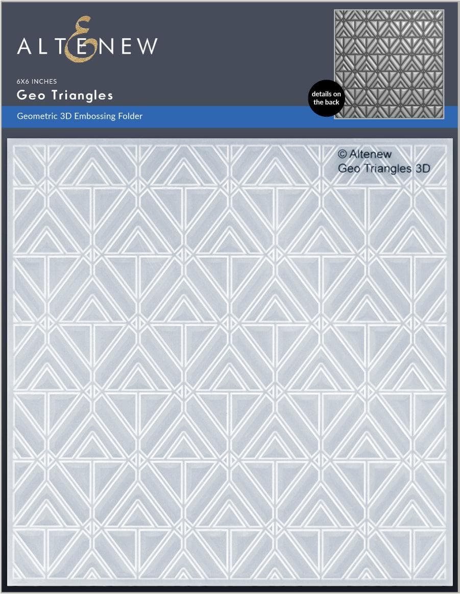 Part A-Glitz Art Craft Co.,LTD Embossing Folder Geo Triangles 3D Embossing Folder
