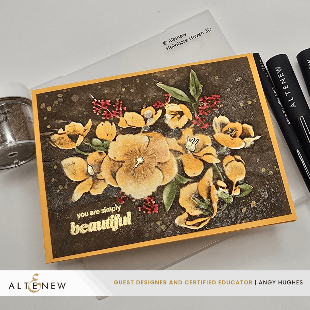 Hellebore Haven 3D Embossing Folder