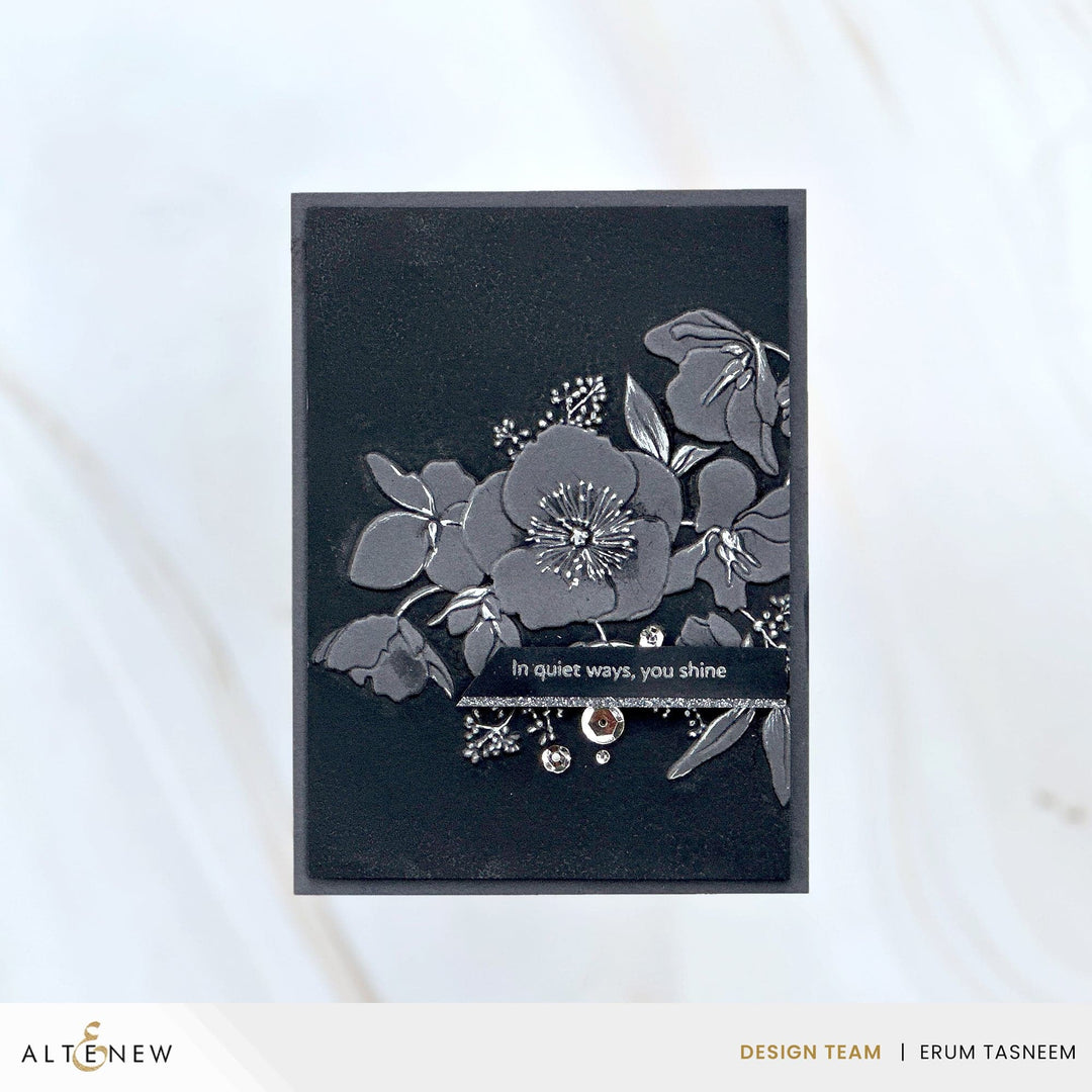 Hellebore Haven 3D Embossing Folder
