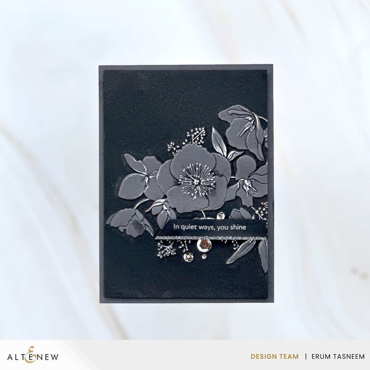 Hellebore Haven 3D Embossing Folder